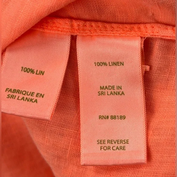 Lilly Pulitzer | 100% Linen | Button Down | Women’s Large - Picture 5 of 9